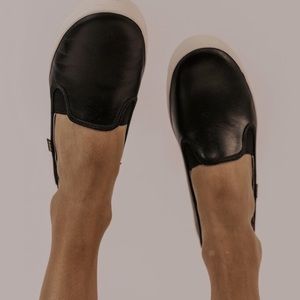 Keds Black Crashback Slip Ons